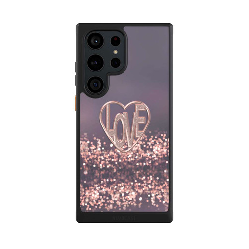 Samsung Galaxy S23 Ultra NIVOcore LOVE Glitzerrosa