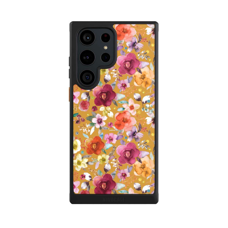 Galaxy S23 Ultra NIVOcore Bouquets de fleurs printanières moutarde
