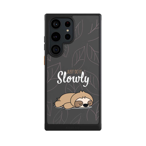 Samsung Galaxy S23 Ultra NIVOcore Just Do It Slowly Sloth Grey
