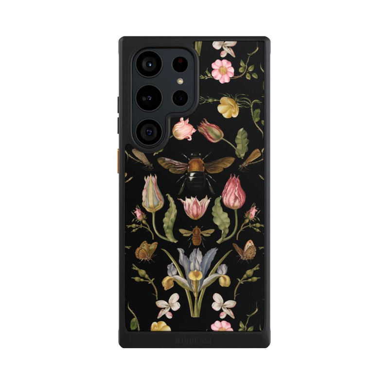 Galaxy S23 Ultra NIVOcore Wild Flower and Bee Black