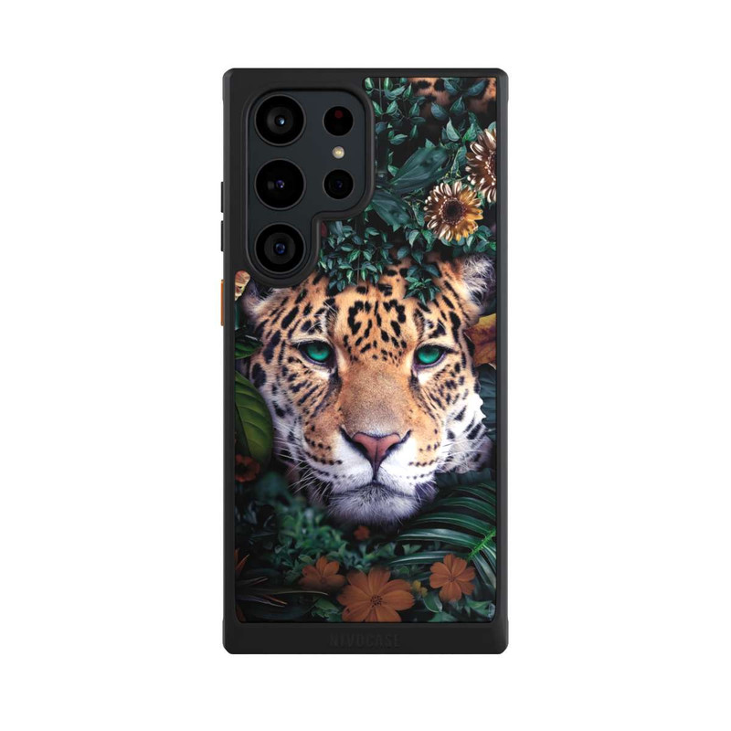 Galaxy S23 Ultra NIVOcore Jaguar dans la jungle verte