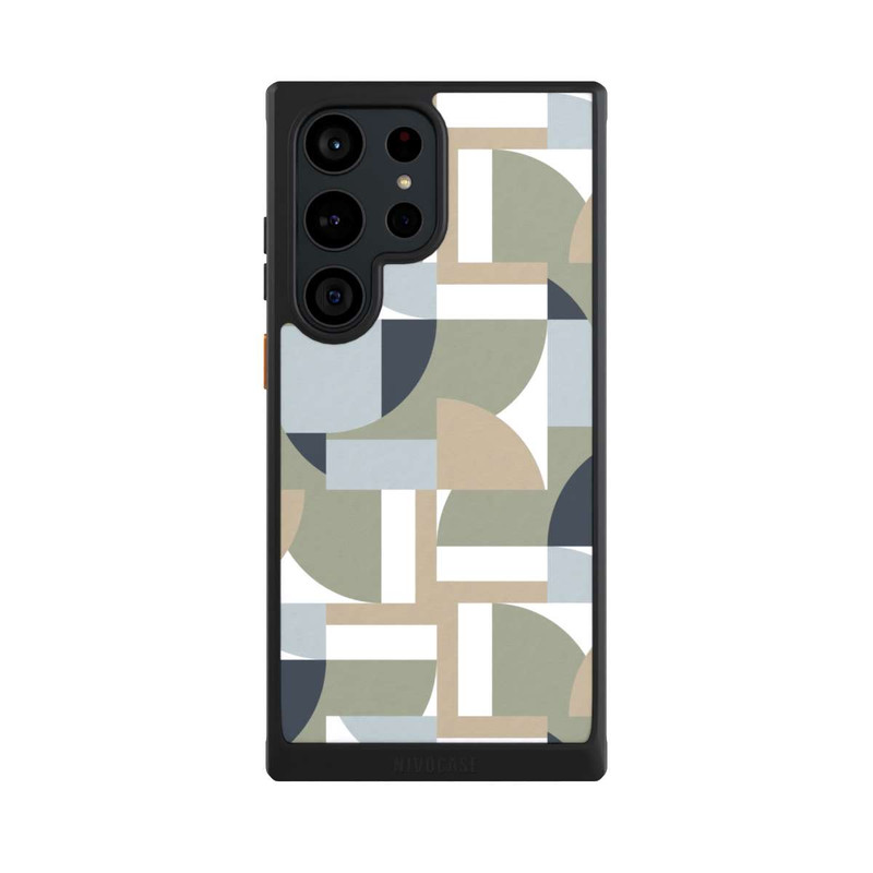 Galaxy S23 Ultra NIVOcore Futuristische Bauhaus Polygone Beige