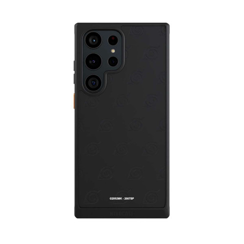 Samsung Galaxy S23 Ultra NIVOcore Schwarzes Konoha-Muster Transparent