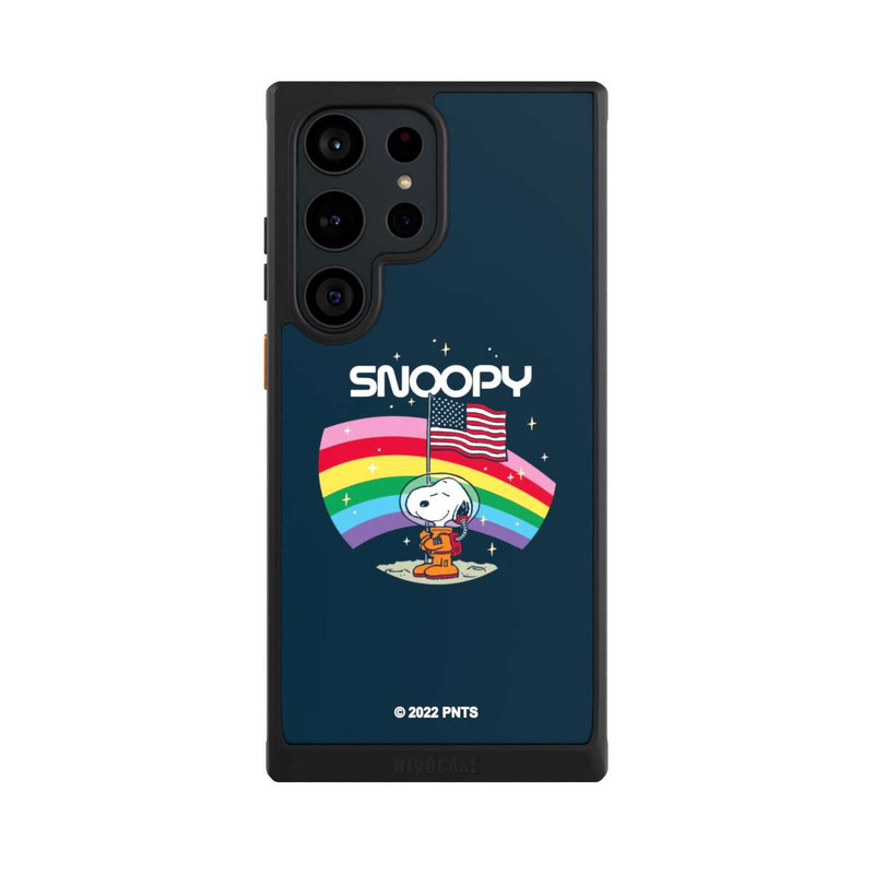 Galaxy S23 Ultra NIVOcore Snoopy Space Traveller Rainbow