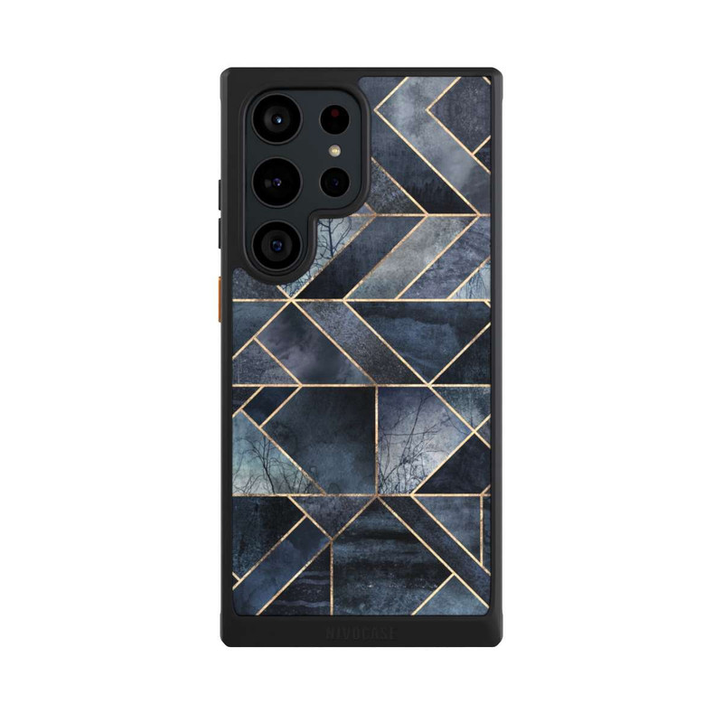 Galaxy S23 Ultra NIVOcore Abstraktes Natur-Dunkelblau