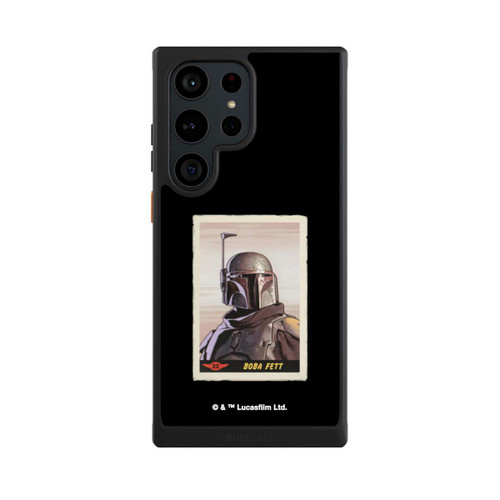 Samsung Galaxy S23 Ultra NIVOcore Boba Fett Badges Schwarzer Hintergrund