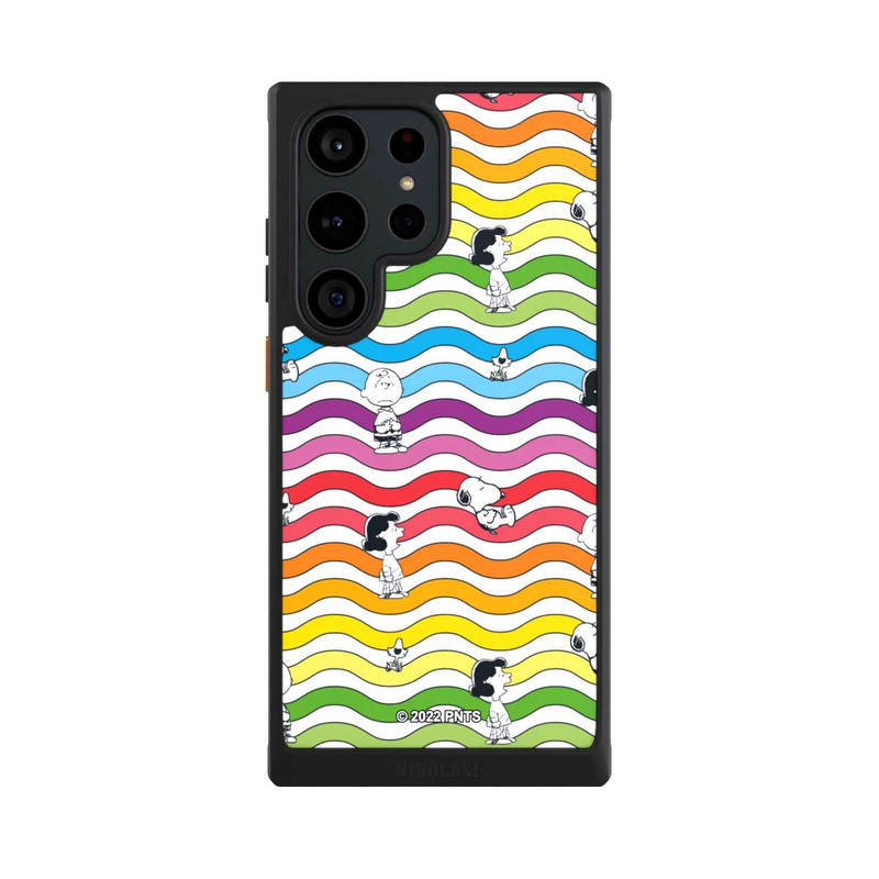 Galaxy S23 Ultra NIVOcore Snoopy Pattern Rainbow