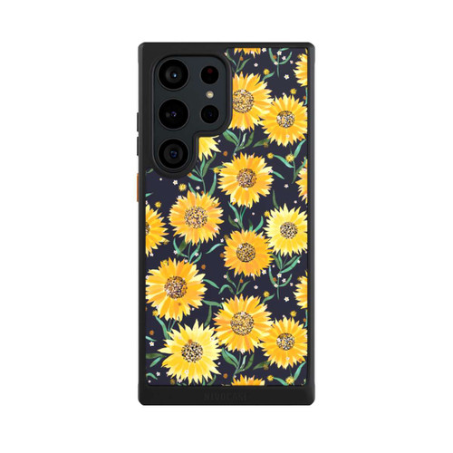 Samsung Galaxy S23 Ultra NIVOcore Sonnenblumen schwarz