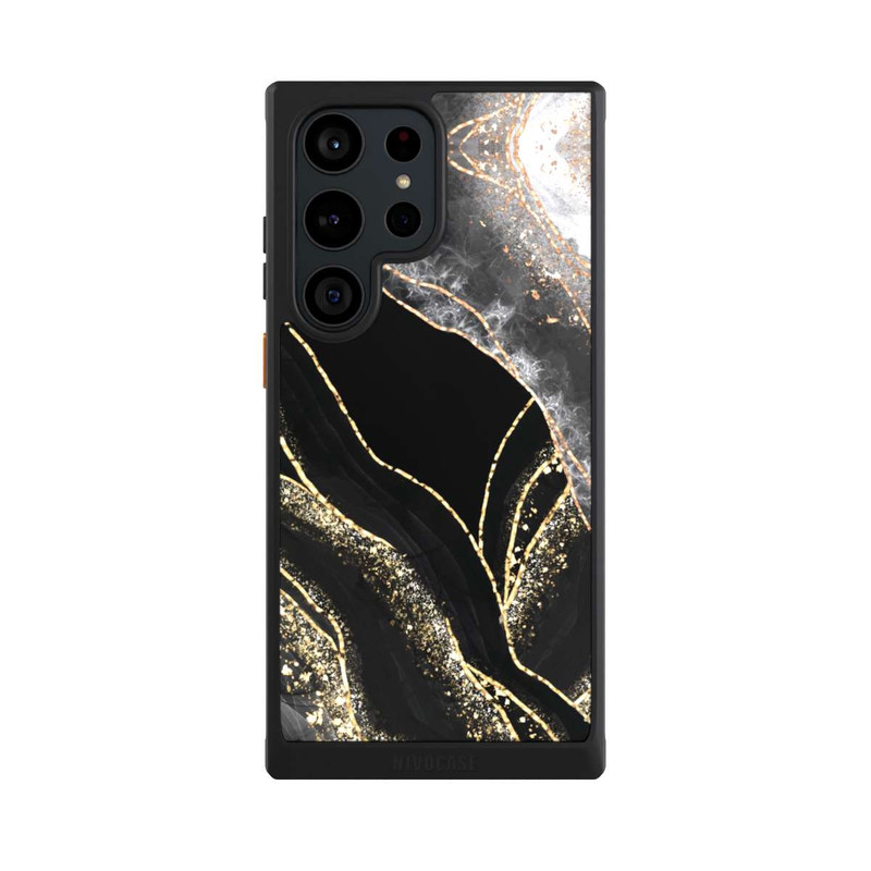 Galaxy S23 Ultra NIVOcore Dark Marble Gold