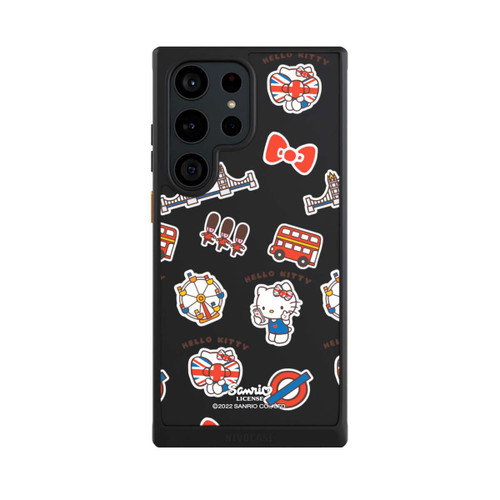 Samsung Galaxy S23 Ultra NIVOcore Hello Kitty Londoner Abzeichen Transparent