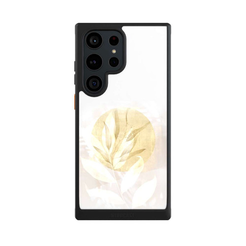 Samsung Galaxy S23 Ultra NIVOcore Boho Gold Blumen Kunst