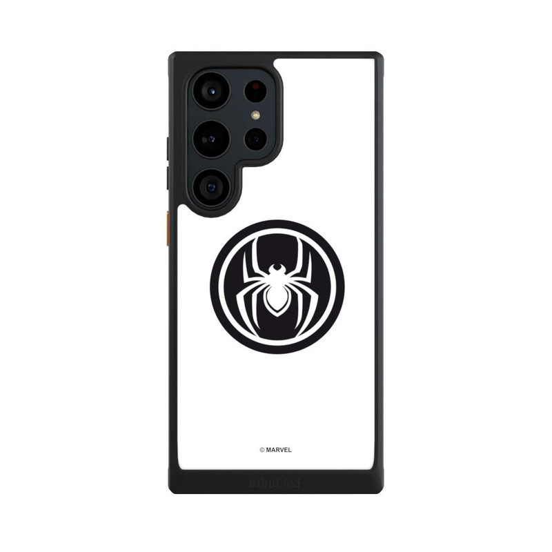 Galaxy S23 Ultra NIVOcore Spider-Man Spider Logo White