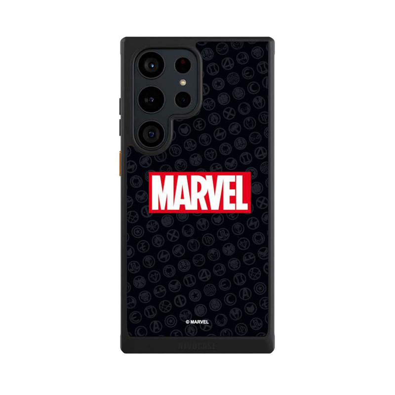 Galaxy S23 Ultra NIVOcore Marvel Logo Black Red 