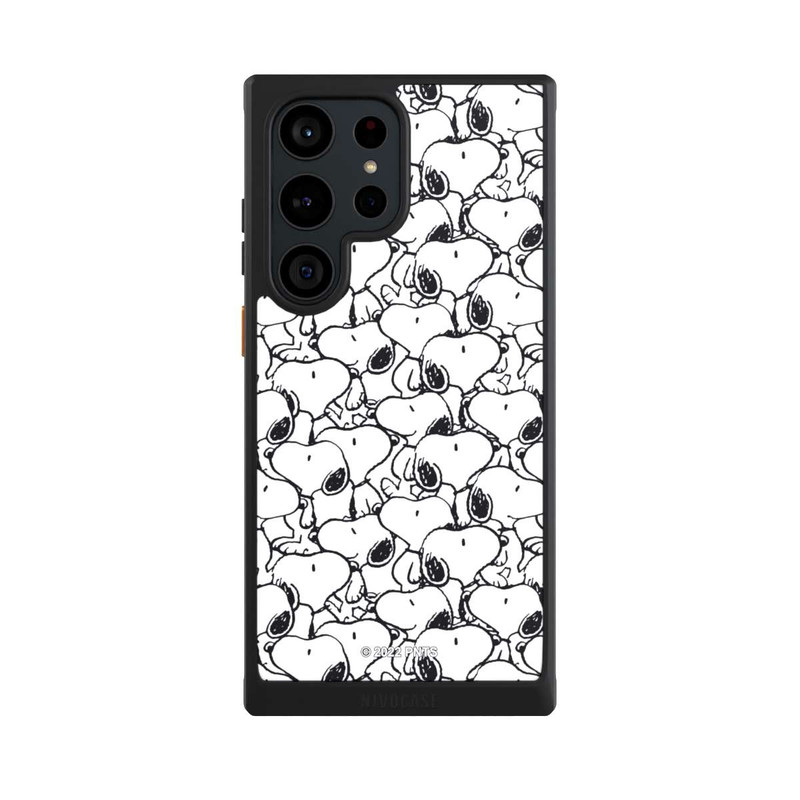Galaxy S23 Ultra NIVOcore Snoopy Pattern Noir & Blanc