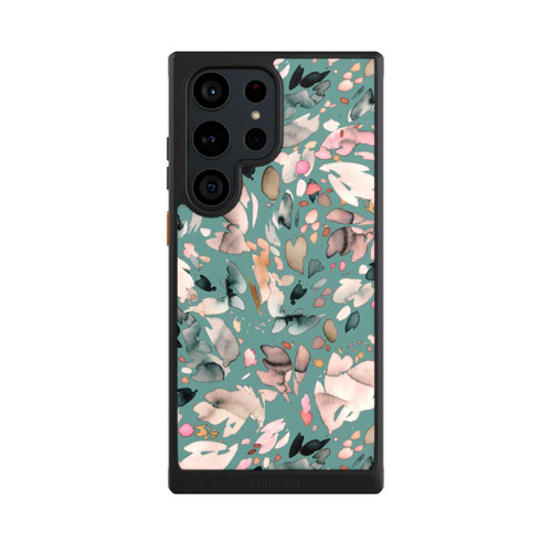 Samsung Galaxy S23 Ultra NIVOcore Abstrakte Blumenblätter grün