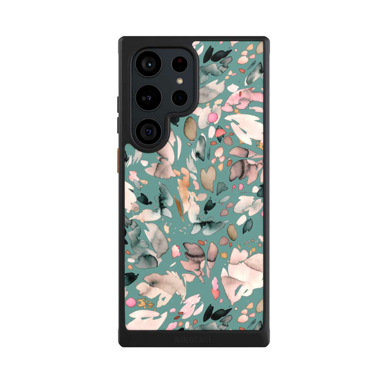 Galaxy S23 Ultra NIVOcore Abstract Flowers Petals Green