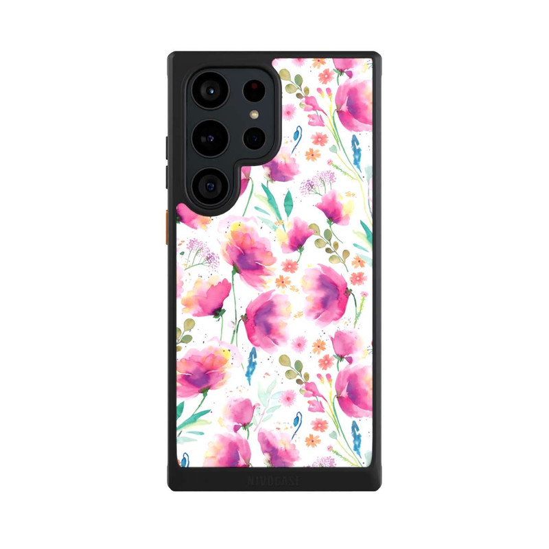 Galaxy S23 Ultra NIVOcore Coquelicots abstraits aquarelle