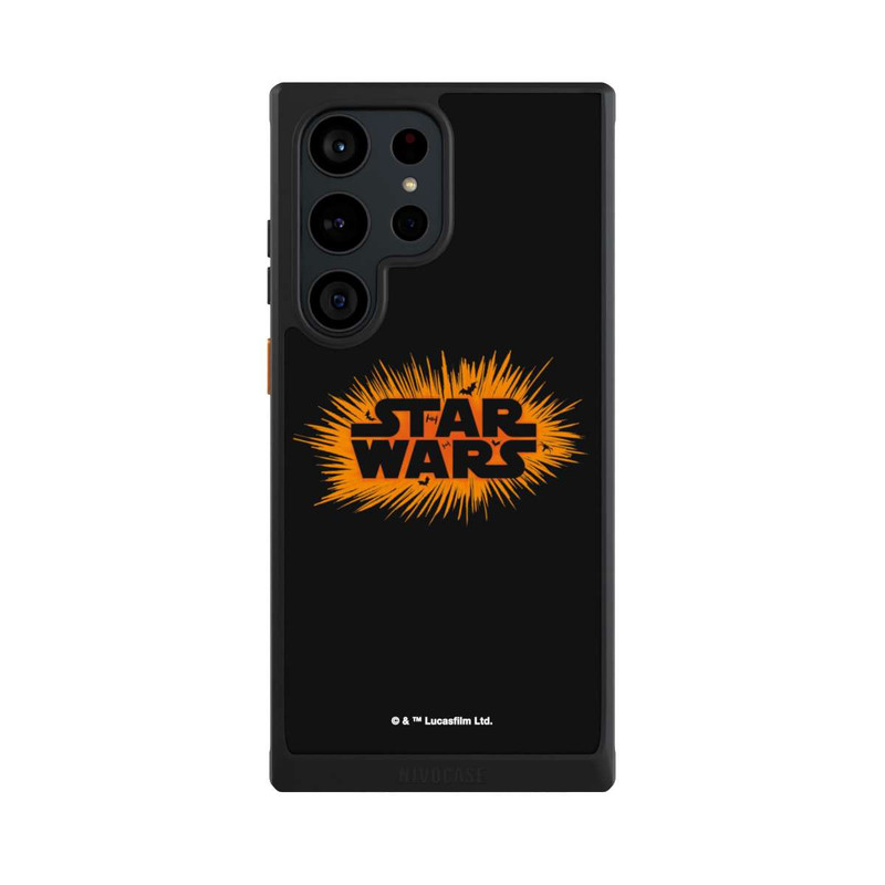 Galaxy S23 Ultra NIVOcore Star Wars Logo Orange Halloween Explosion