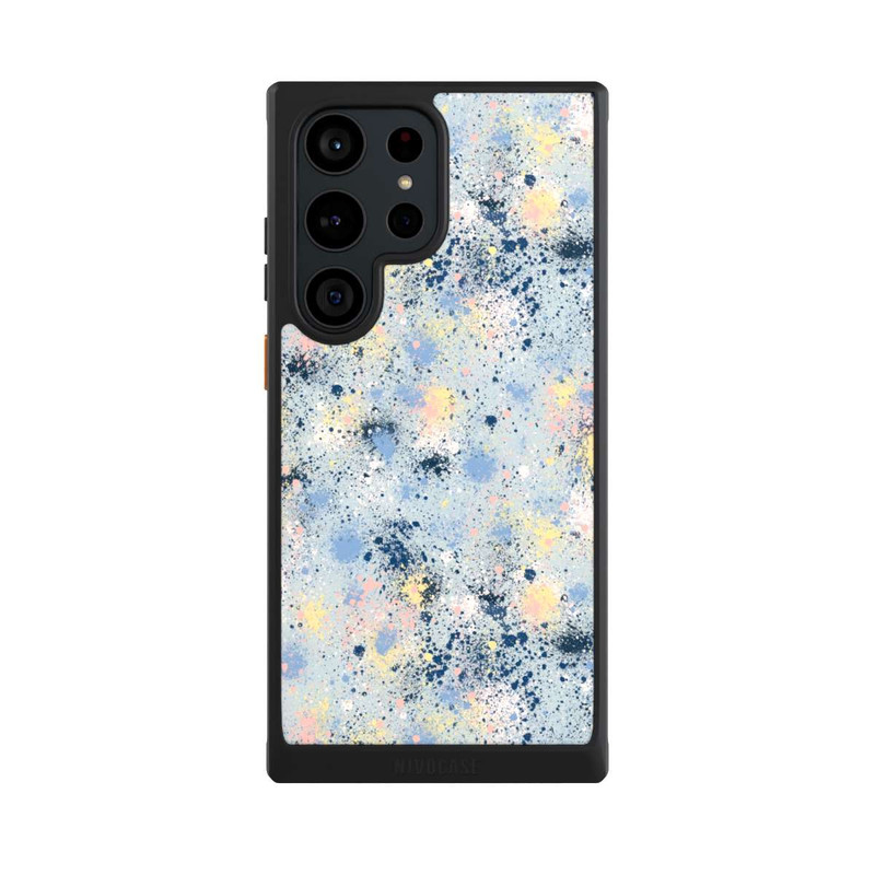 Galaxy S23 Ultra NIVOcore Ink Dripping Dust Texture Blue