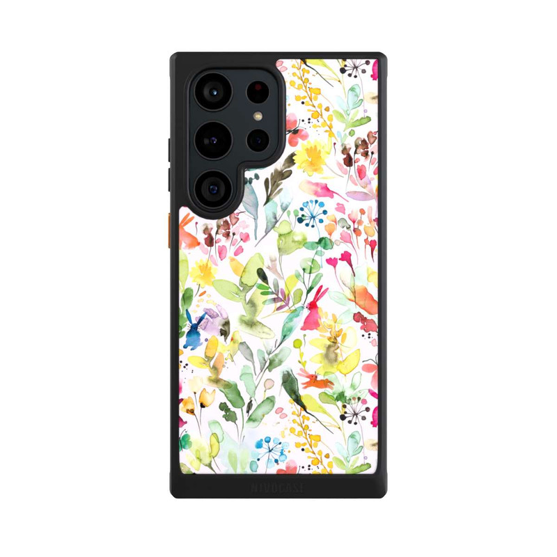 Galaxy S23 Ultra NIVOcore Wild Flowers Meadow Pink