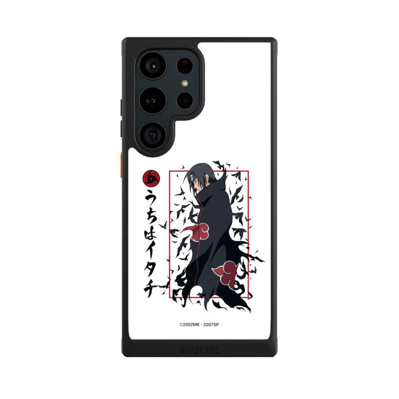 Galaxy S23 Ultra NIVOcore Les corbeaux Itachi blanche