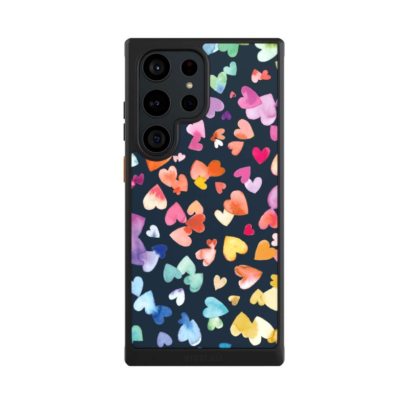 Galaxy S23 Ultra NIVOcore Coeurs de la Saint-Valentin noirs