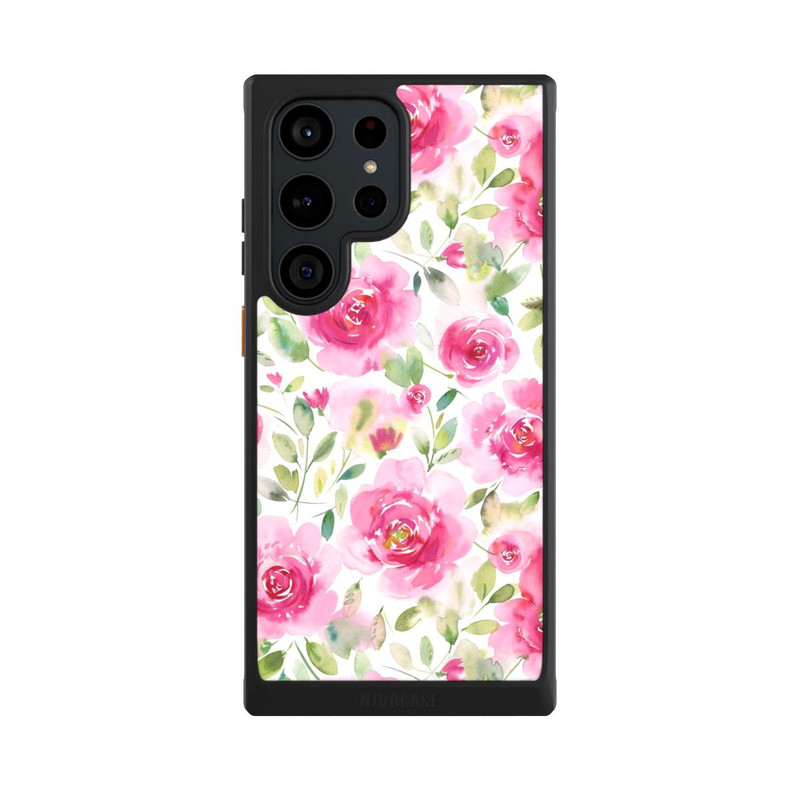 Galaxy S23 Ultra NIVOcore Aquarell Frische Rosen