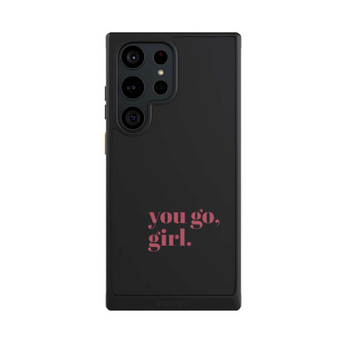 Samsung Galaxy S23 Ultra NIVOcore You Go Girl Rosa Transparent