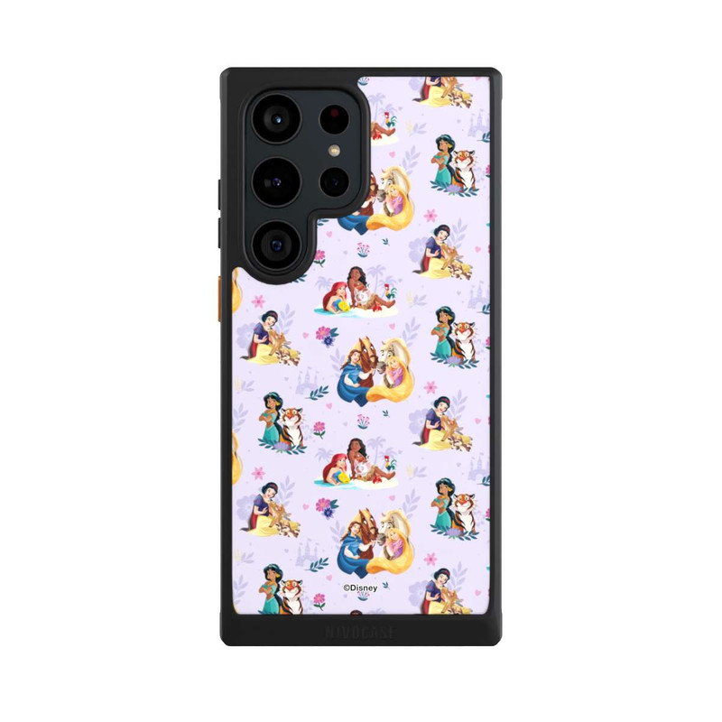 Galaxy S23 Ultra NIVOcore Princess Floral Pattern Purple