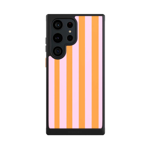 Samsung Galaxy S23 Ultra NIVOcore Orange Rosa Streifen