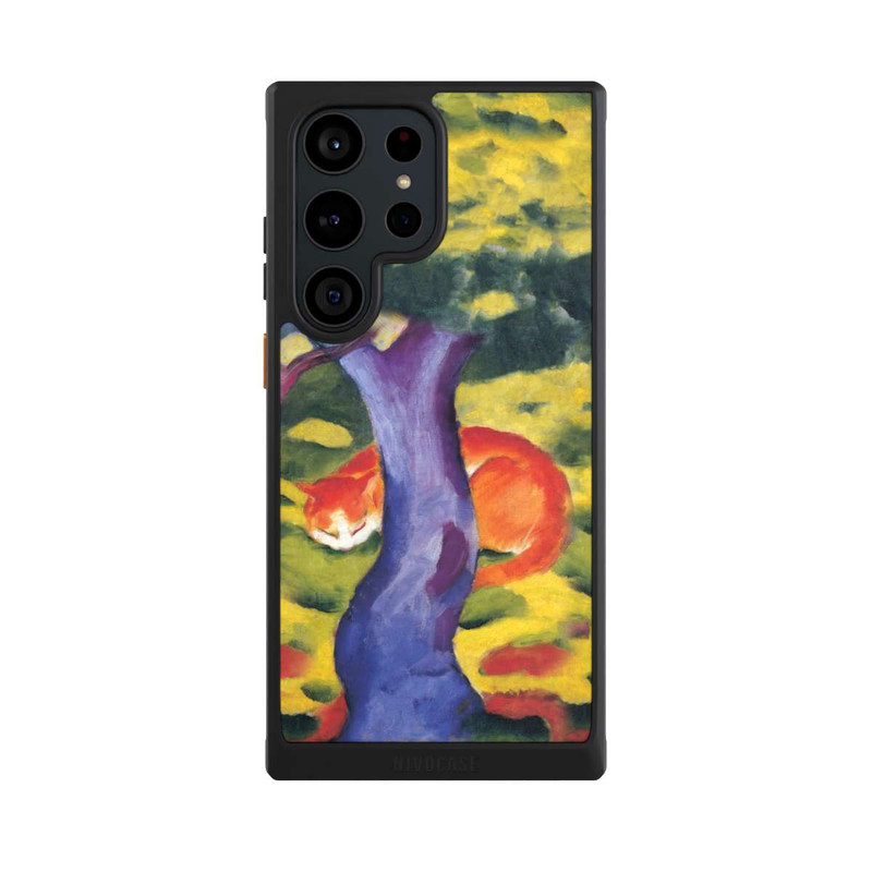 Galaxy S23 Ultra NIVOcore Katze hinter Einem Baum von Franz Marc