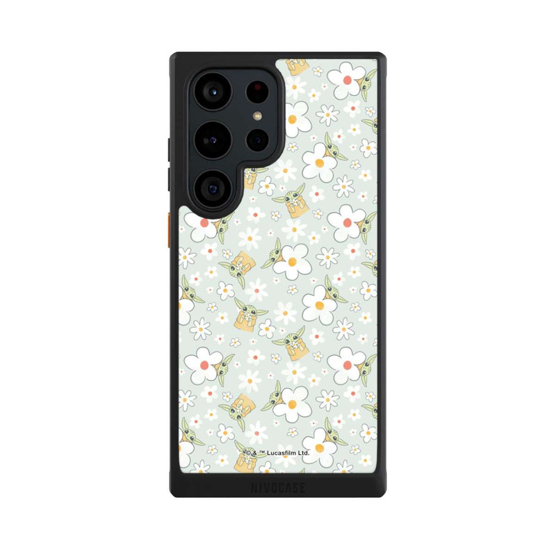 Galaxy S23 Ultra NIVOcore Baby Yoda Blumen Muster