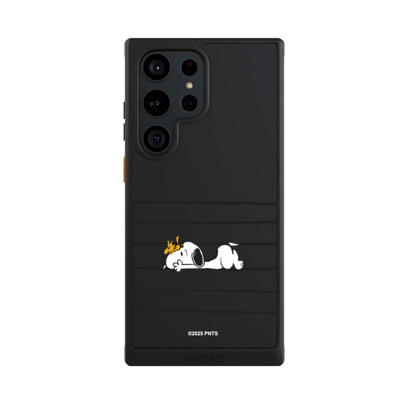 Galaxy S23 Ultra NIVOcore Snoopy Woodstock Stripes Peanuts Transparent