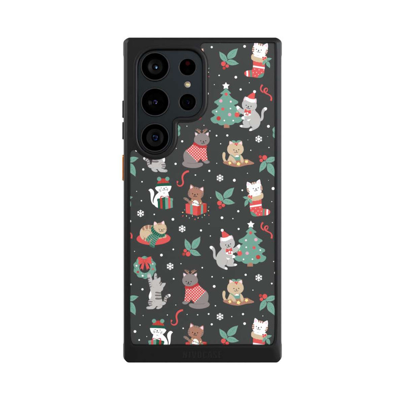 Galaxy S23 Ultra NIVOcore Weihnachtliche Kätzchen