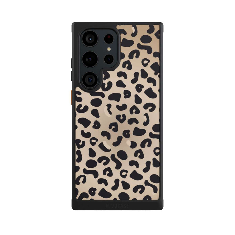 Galaxy S23 Ultra NIVOcore Motif guépard marron clair