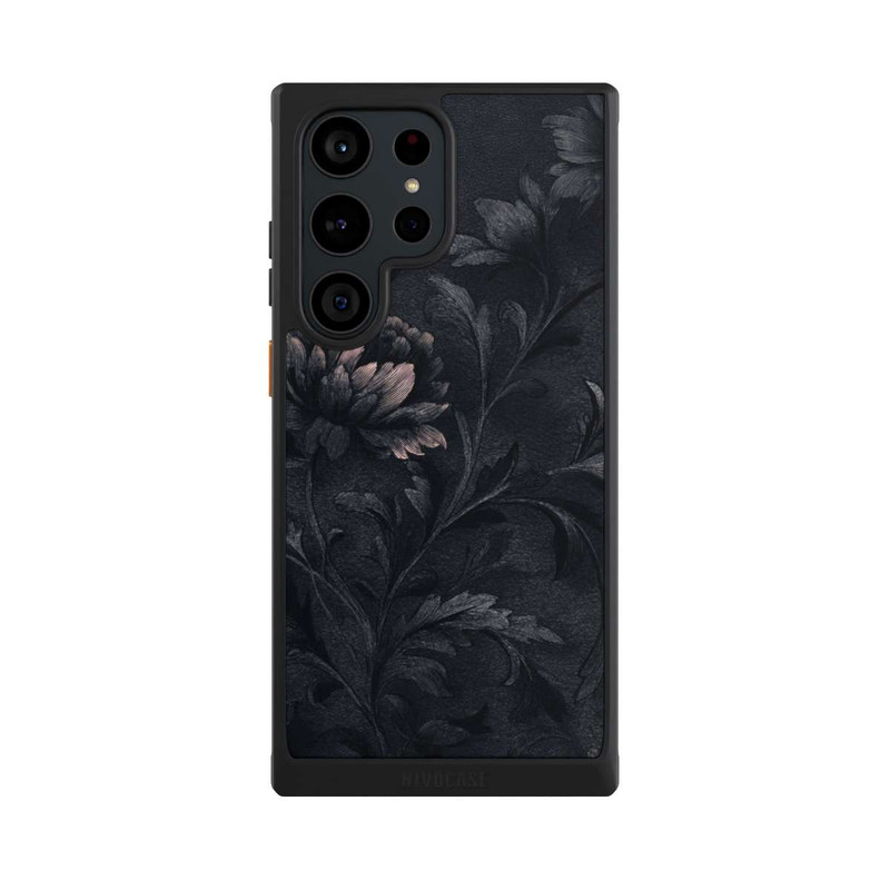 Galaxy S23 Ultra NIVOcore Dunkles Blumenmuster Vintage