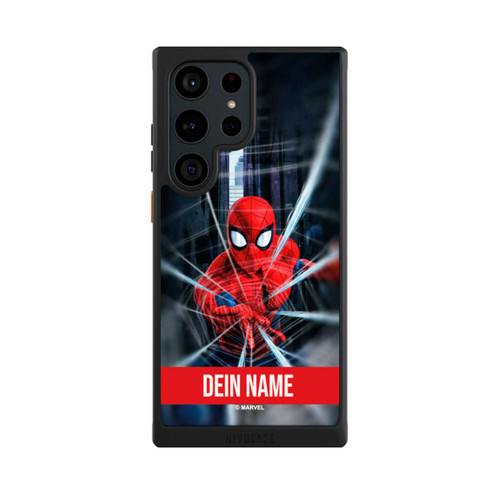Samsung Galaxy S23 Ultra NIVOcore Spiderman Webs in Action Personalisierbar