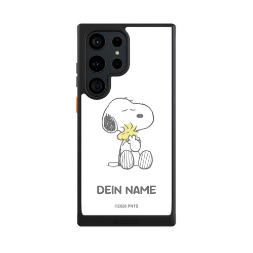Samsung Galaxy S23 Ultra NIVOcore Snoopy And Woodstock Cuddling Personnalisable