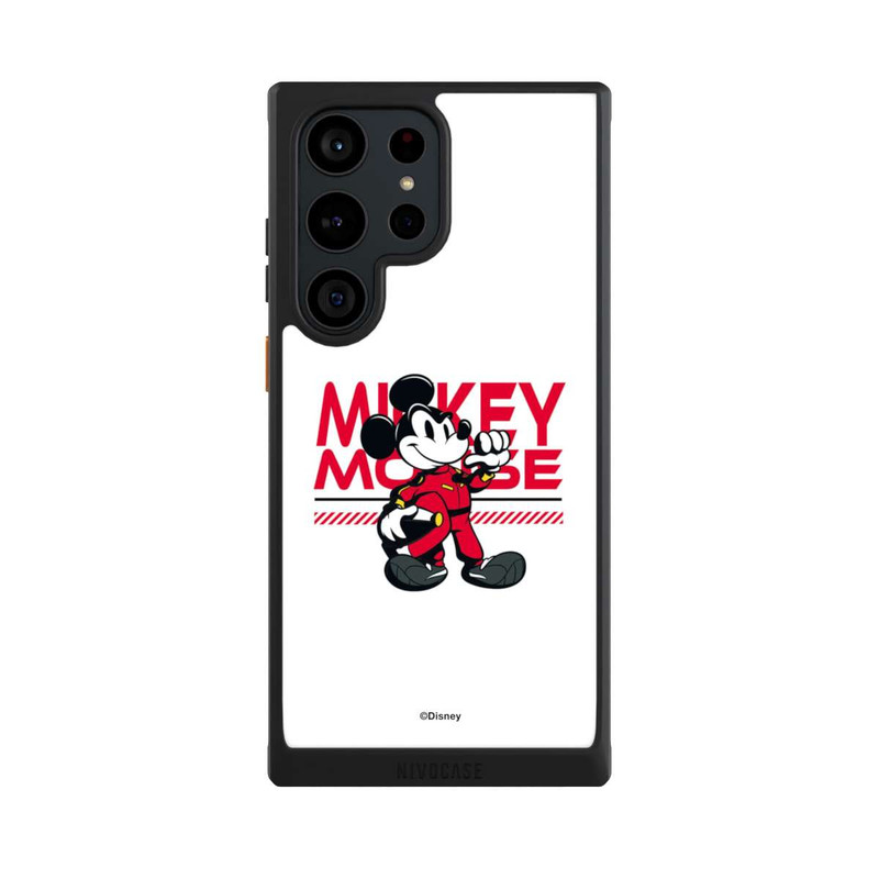 Galaxy S23 Ultra NIVOcore Micky Maus Rennfahrer Weiß