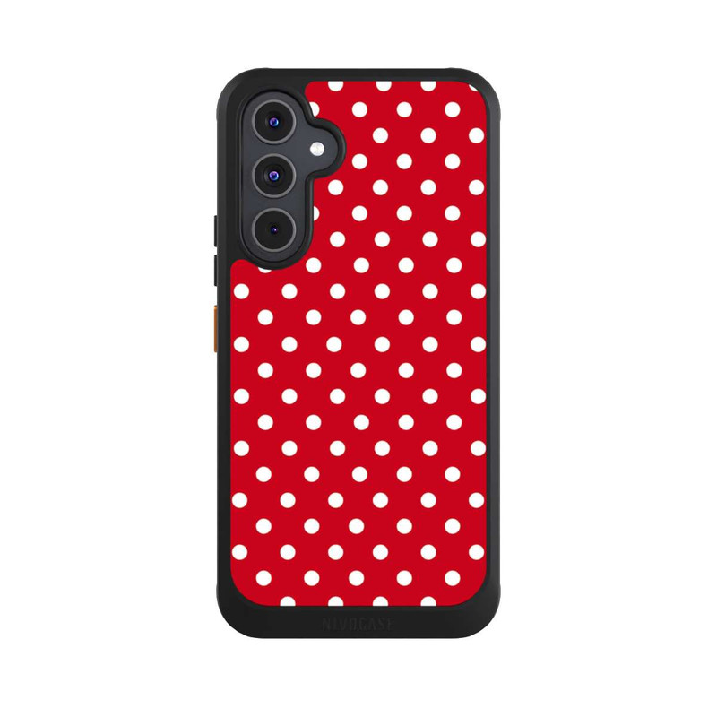 Galaxy A54 5G NIVOcore Confettis Blancs sur Fond Rouge