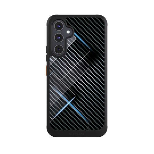 Samsung Galaxy A54 5G NIVOcore Blaue Linien auf Karbon