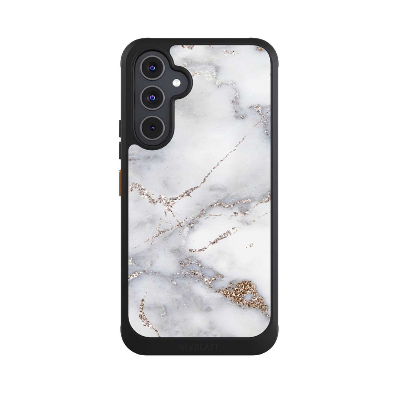 Galaxy A54 5G NIVOcore Silberglitzer Marmorlook