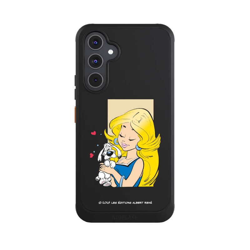Galaxy A54 5G NIVOcore Falbala et Idéfix Amoureux Transparent