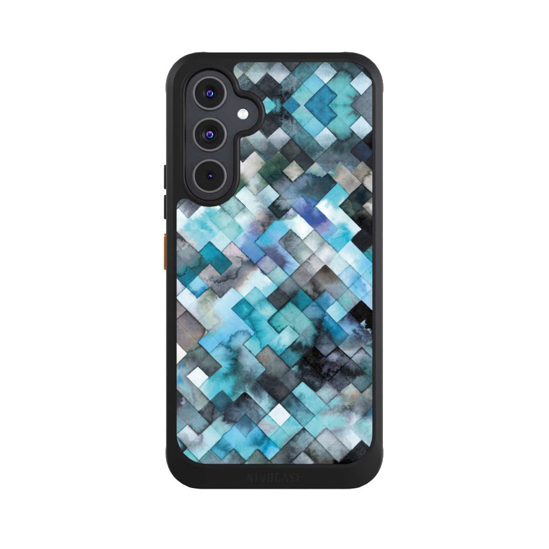 Galaxy A54 5G NIVOcore Moody Geometry Blue