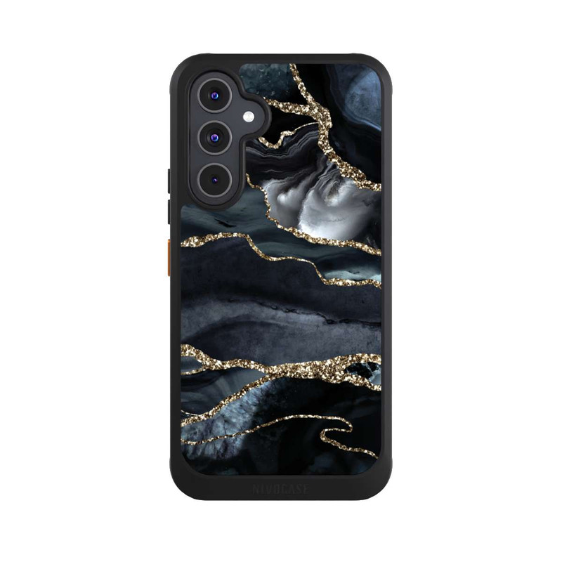 Galaxy A54 5G NIVOcore Dark Marble Gold Glitter Look