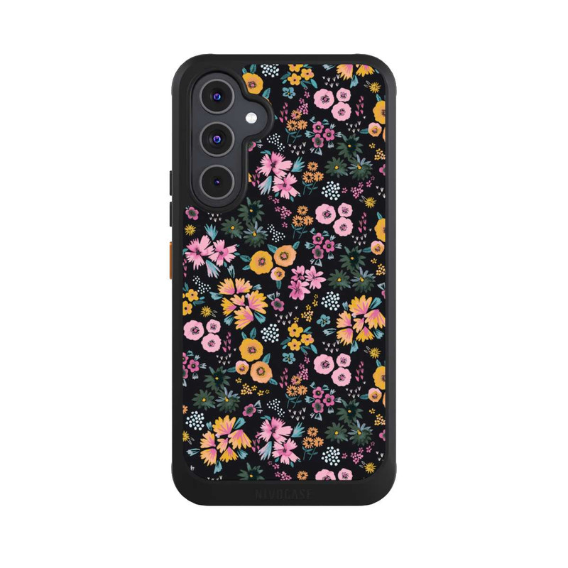 Galaxy A54 5G NIVOcore Little Flowers Multi Black 2