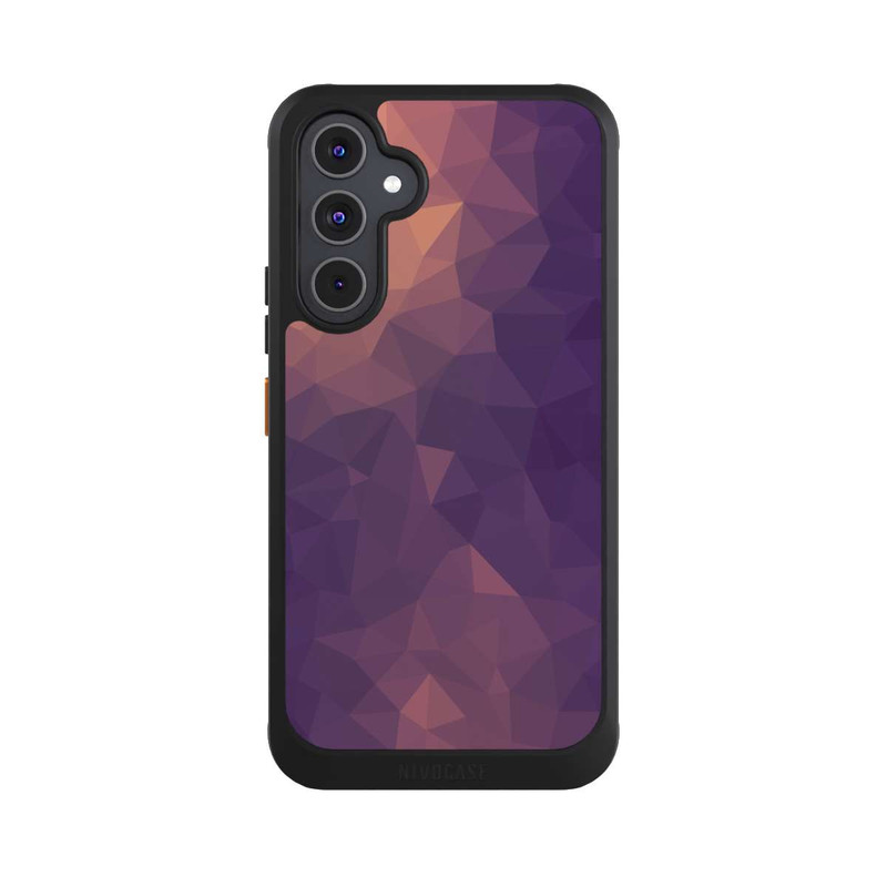 Galaxy A54 5G NIVOcore Polygonal Mosaic Rot/Violett