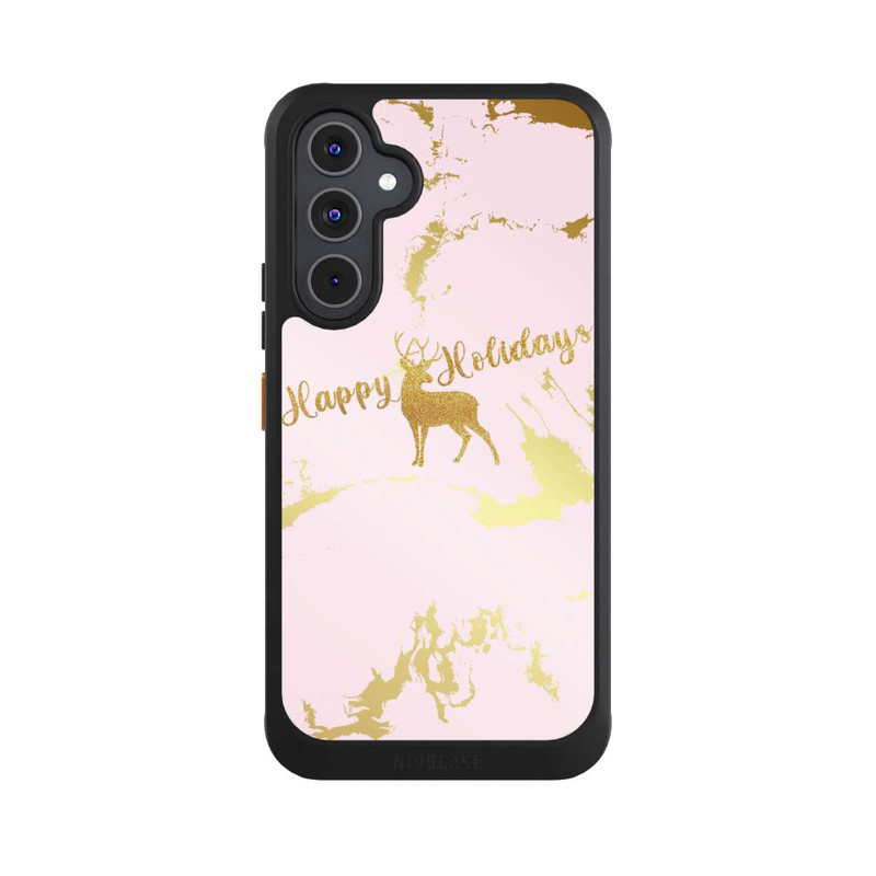 Galaxy A54 5G NIVOcore Happy Holidays Reindeer Gold