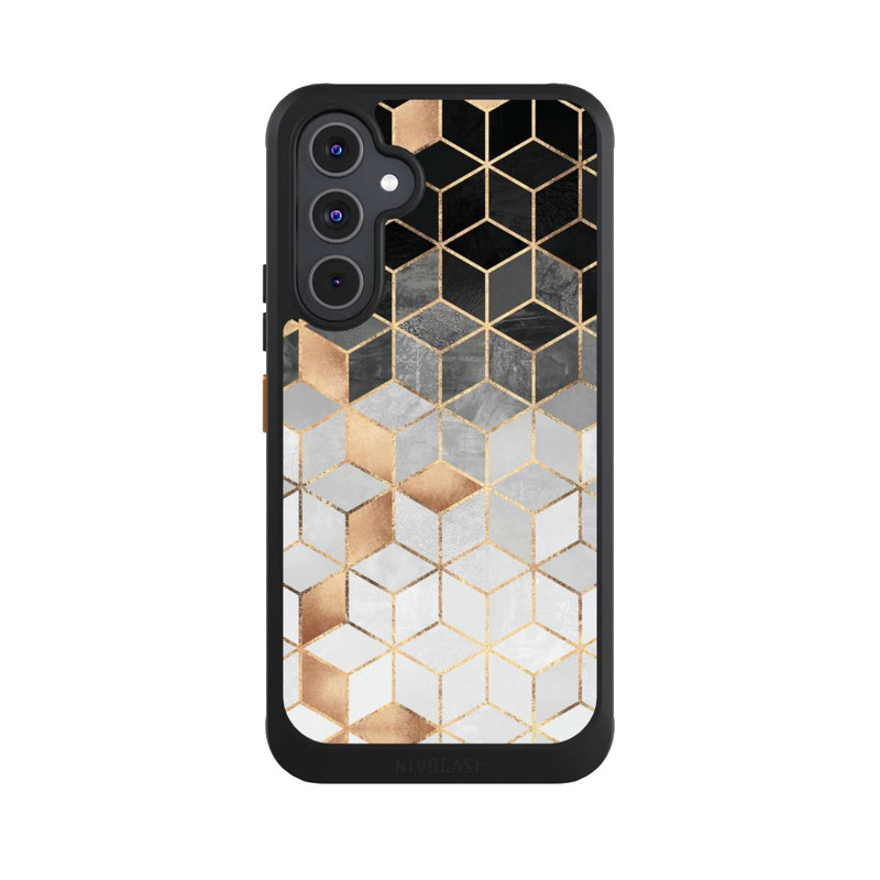 Galaxy A54 5G NIVOcore Würfel dunkel und gold