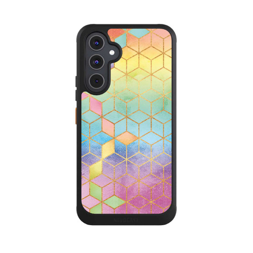 Samsung Galaxy A54 5G NIVOcore Cubes Arcs-en-ciel